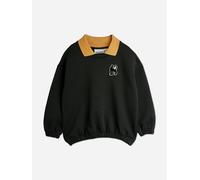 Mini Rodini Kids Panther Patch Collar Sweatshirt in Black - Black - 140-146 cm (9-11 Yrs)