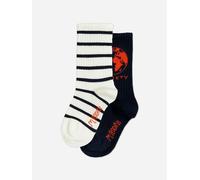 Mini Rodini Kids Society 2 pack Socks Set in Navy - Navy - 4 - 6 Yrs (28-31/16-18 CM)