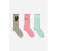 Mini Rodini Kids Super Sporty 3 Pack Socks Set in Multicolour - Multicoloured - 13-15 (8-10 CM)