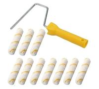 Mini Roller Brush Paint Roller Kit Pack of 11, 6 Inch Foam Roller Brushes