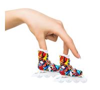 Mini Roller Skates Toy - Fingerboard Skate Shoes, Tiny Trick Footwear, Pocket Sized Glide Trainers | Durable Fingertip Skate Gear For Creative Playtime, Vibrant Desk Entertainment Accessories