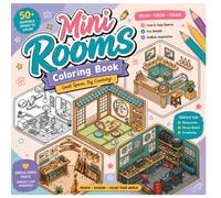 Mini Rooms coloring book: Ideal for All Skill Levels: Whether you are a beginner or an experienced colorist, these adorable spaces are perfect for everyone.