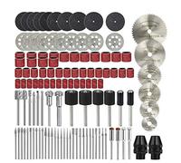 Mini Rotary Tool Accessories Kit 121pcs HSS Drill Bit Diamond Rotary File Cut off Saw Blade Polishing Sanding Cutting Kit for Engraving, Grinding, Sanding, Cutting, Polishing