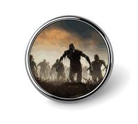 Mini Round Lapel Pin 1 Inch, Many Zombie Brooch Pins Durable Lightweight Metal Button Pin Badges Elegant Aluminum Alloy Brooch for Jacket Hat Shirt Bag Accessories