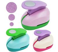 Mini Round Paper Punch,3 Pieces Colorful Craft Hole Punch Circle Hole Punch Shapes for Scrapbook Cards Hobby Craft DIY Photo Album Children’s Crafting (8mm 15mm 25mm Random Color)