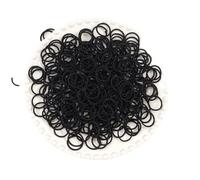 Mini Rubber Bands 1000PCS Mini Hair Rubber Bands Baby Ties, 2cm No Crease Finger Elastics,Small Thin Ponytail Holders Hai For Hair(Black)