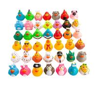 Mini Rubber Ducks Set - Kids Bath Toys, Eco Baby Duckiies | 25X Floating Party Favors for Showers, Birthday, Classroom Prizes, Pool Play, Cute Yellow Duck Toy for In fants Child Children Kid Present