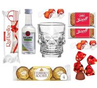Mini Rum 50ml Shot Glasses Chocolate Gifts (Bacardii Lime)