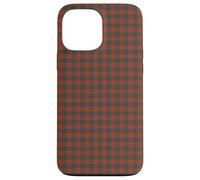 Mini Rust & Forest Green Gingham Check Case for iPhone 13 Pro Max