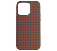 Mini Rust & Forest Green Gingham Check Case for iPhone 15 Pro Max