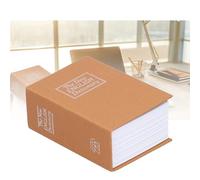 Mini Safe Box, Simulation Book Security Money Jewelry Box, with Lock Keys, Portable New English Dictionary Hidden Security Money Jewelry Box, for Home Office (mini yellow)