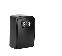 Mini Safe, Tuya Smart Home Key Storage Secret Box APP Unlock Security Code Lock Waterproof Wall Mount Key Safe Box(Black A)