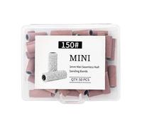 Mini Sanding Bands | 50-Pieces Compact Manicure Supplies with Storage Case,Grit Nail File Sanding Bands | for Traveling School Girlfriend Wife Friend Sister