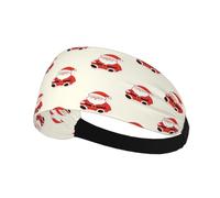 Mini Santa Claus Elastic Printed Sweat Wicking Headband For Men Women