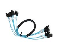 MINI SAS 4Sata Transmission Cable 0.5M, 12GBPS 7P To 4Sata Data Cable, Supple and Flexible, SAS Connectivity System, Improved Signal Quality, High Speed Data Cable