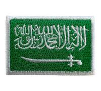 Mini Saudi Arabia Flag Patch Iron Sew On T Shirt Bag Hat Small Embroidered Badge
