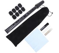 Mini Saxophone 11 Hole C Key Portable Pocket Instrument | Black Plastic Build, Close to Real Sax Sound, Easy to Play for Adults on Stage
