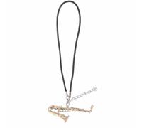 Mini Saxophone Necklace Metal Gold Delicated Present Miniature Musical Instrument Saxophone Pendant Necklace for Birthday Daily Use