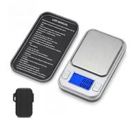 Mini Scales 0.01g/200g, Diyife Portable Precision Scale Jewellery Scales | Storage Case, Auto-Off, Backlit Lcd, 8 Units, Tare, Digital Pocket Scales for Food, Gold, Coffee, Gem (Silver)