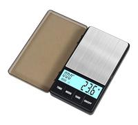 Mini Scales High Precision 1000g x 0.1g Digital, Portable Pocket Weighing Scale with LCD Display, Tare, Timer, Auto-Off, Grams/Ounces for Coffee, Jewellery, Kitchen, Lab, Travel Use