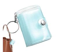 Mini Scrapbook Keychain | 24-Pockets Mini Photo Album,Small Portable Clear Binder - for Kids Wallet Backpack Adults Men Women Birthday Wedding School