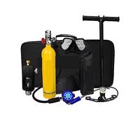 Mini Scuba Tank 1L Portable Diving Respirator, Oxygen Cylinder Equipment For Outdoor Sports Supporting 10-15 Minutes Underwater Breathing, Diving Equipment(Package B Yellow)