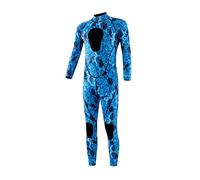 Mini Scuba Tank 3MM Neoprene Wetsuit Men Surf Diving Suit Equipment Underwater Fishing Spearfishing Kitesurf Clothing Wet Suit Equipment(Camouflage Blue,Small)