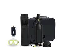 Mini Scuba Tank Diving Suit 1L Diving Cylinder Underwater Breathing Suit(Nero)