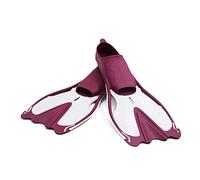 Mini Scuba Tank Swimming Fins Adult Snorkeling Foot Flippers KIDS Diving Fins Beginner Swimming Equipment Portable Adult And Kids Diving Flippers(Burgundy white,XS)