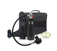 Mini Scuba Tank Wading Outdoor Sporting Goods Portable Travel Diving Full Set Of Diving Glasses(Nero)