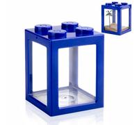 Mini Sea Monkey Tank, Small Shrimp Tank Stackable Mini Aquariums for Fairy Shrimp Eggs Moss Balls, 0.25 Gallon Temporary Betta Fish Tank Ant Feeding Case Mini Reptile Tank
