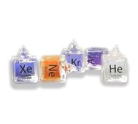 Mini Sealed Noble Gas Element Cubes, 99.999% High Purity Hydrogen Sealed Inside, with Element Data Engraving, for Gifting & Science Education, Element Specimen Collection Hobbies