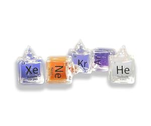 Mini Sealed Noble Gas Element Cubes, 99.999% High Purity Hydrogen Sealed Inside, with Element Data Engraving, for Gifting & Science Education, Element Specimen Collection Hobbies