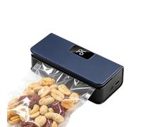 Mini Sealing Machine - Fast Heating Cordless, LED Display Portable Snack Bag Resealer with Heat Control, Food Freshness Saver, Freezer Meal Prep Tool, Kitchen Gadget for Chip Bag Storage