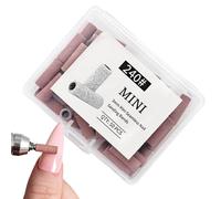 Mini Seamless Nail, Sanding Bands, 4.7x1.7x5.7cm, Nail Drill Set, Manicure Supplies, Grit File, Compact Storage, For Traveling, School, Party