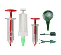 Mini Seed Spreader,Seed Planter Tool, Small Handheld Seed Spreader,with Seedlings Dibber Widger,Garden Seed Planter Seed Counter for Spreading,Gifts for Gardening Enthusiasts