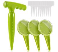 Mini Seed Spreader Set,2026 New Mini Sowing Seed Dispenser,Sowing Helper,Small SeedPlanter Tool,Manual Seedlings Dibber and Widger Set SeedSower Spreader Handheld for Tiny Seeds of Flower,Vegetables