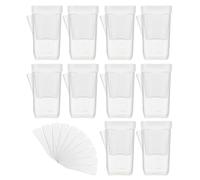 Mini Self-Watering Flower Pots - 2.5-Inch with Labels, Compact Indoor and Outdoor Plant Containers, Perfect for Alocasia, African Violet, Cuttings, Window Sill, Garden, or Balcony