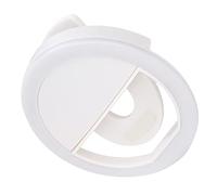 Mini Selfie LED Ring Fill Light, USB Dimmable Desktop Circle Lamp with 3 Light Mode for Live Broadcast Selfie Shooting