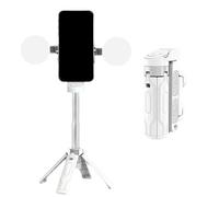 Mini Selfie Stick Tripod, 2025 New Cell Phone Portable Selfie Stick with Double Lights, 360° Flipping Flexible Mini Tripod, Pocket Foldable Mini Tripod, Selfie Stick with Remote, Wireless Shutter