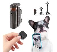 Mini Selfie Stick Tripod, Pocket-Sized Folding Bluetooth Selfie Stick Built-In Tripod, 2025 New 360° Rotation Extendable Pocketflex Mini Tripods With Detachable Remote (Black)