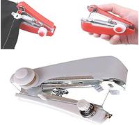 Mini Sewer Handheld Sewing Machine,Manual Sewing Machine,Portable Stapler Mini Sewer Machine Hand Stitcher Sewing Machine Handy Needlework Tool For DIY Crafts Home Travel (White)
