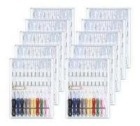 Mini Sewing Kit, 10 Boxes Easy Pre Threaded Needle and Thread Kit Basic Portable Pre Threaded Needles for Hand Sewing (Assorted Colors)