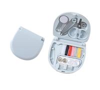 Mini Sewing Kit, Portable Needle and Thread Kits, Compact Travel Sewing Kit with Scissors, Thimble, Buttons, Safety Pins & More, Ideal for Home and Emergency Repairs (1Pcs Blue)