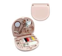 Mini Sewing Kit,Small Travel Size Emergency Pocket Sewing Kit with Buttons,Threads,Scissors,Needles Portable DIY Supplies Needle and Thread Set for Beginner Little Plastic Box