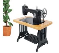 Mini Sewing Machine - Doll World Miniature Furniture Sewing Machine | 1:24 Scale Vintage Scenery Furnishings Pretend Play Accessories for Preschoolers Boys Girls Students Pupils