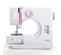Mini Sewing Machine for Beginners by doto, Small Portable Sewing Machine for Kids, Adult Mending Machine with Reverse Sewing and 12 Built-In Stitches, Suitable for Household and Travel DT-055-UK-A4
