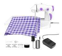 Mini Sewing Machine for Beginners, Electric Portable Sewing Machine with Extension Table, Dual Speeds Double Thread, Small Household Sewing Handheld Tool for DIY Project