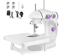Mini Sewing Machine for Beginners with Extension Table - Portable Household Sewing Machine, Lightweight Handheld Design with Sewing Kit for DIY Clothing, Curtains, Crafts