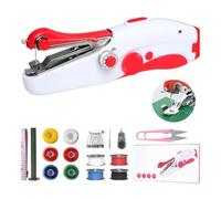 Mini Sewing Machine Handheld Portable Electric Stitching Machine for Beginners 2 Speed Adjustment Sewing Machines with Sewing Accessories Home Travel DIY Projects Fabrics